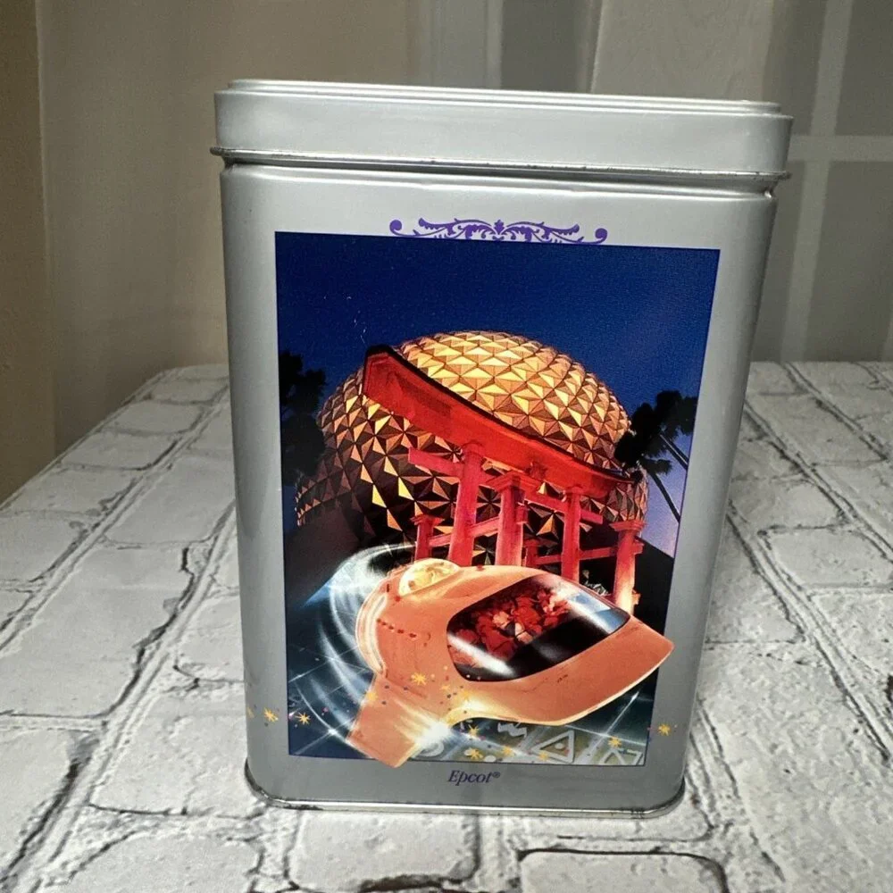 Nestle Toll House 25th Anniversary Walt Disney World Epcot Metal Tin 1996
